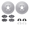 4512-63197 Geospec Brake Rotors w/5000 Advanced Brake Pads Kit & Hardware, 2017-2020 Mercedes-Benz, Position: Rear - image 1
