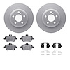4512-63199 Geospec Brake Rotors w/5000 Advanced Brake Pads Kit & Hardware, 2014-2019 Mercedes-Benz, Position: Rear - image 1