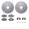 4512-63201 Geospec Brake Rotors w/5000 Advanced Brake Pads Kit & Hardware, 2014-2017 Mercedes-Benz, Position: Rear - image 1