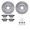 4512-63204 Geospec Brake Rotors w/5000 Advanced Brake Pads Kit & Hardware, Fits Select Mercedes-Benz, Position: Rear - image 1
