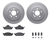 4512-63207 Geospec Brake Rotors w/5000 Advanced Brake Pads Kit & Hardware, 1998-2005 Mercedes-Benz, Position: Front - image 1