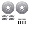 4512-63208 Geospec Brake Rotors w/5000 Advanced Brake Pads Kit & Hardware, 1998-2005 Mercedes-Benz, Position: Rear - image 1