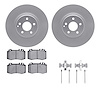 4512-63213 Geospec Brake Rotors w/5000 Advanced Brake Pads Kit & Hardware, 2007-2011 Mercedes-Benz, Position: Front - image 1