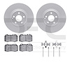 4512-63214 Geospec Brake Rotors w/5000 Advanced Brake Pads Kit & Hardware, 2006-2006 Mercedes-Benz, Position: Front - image 1