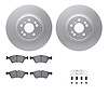 4512-63219 Geospec Brake Rotors w/5000 Advanced Brake Pads Kit & Hardware, 2006-2012 Mercedes-Benz, Position: Front - image 1