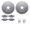 4512-63220 Geospec Brake Rotors w/5000 Advanced Brake Pads Kit & Hardware, 2006-2012 Mercedes-Benz, Position: Rear - image 1