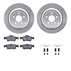 4512-63222 Geospec Brake Rotors w/5000 Advanced Brake Pads Kit & Hardware, 2006-2012 Mercedes-Benz, Position: Rear - image 1