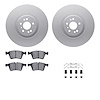 4512-63225 Geospec Brake Rotors w/5000 Advanced Brake Pads Kit & Hardware, 2007-2009 Mercedes-Benz, Position: Front - image 1