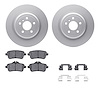 4512-63227 Geospec Brake Rotors w/5000 Advanced Brake Pads Kit & Hardware, 2012-2019 Mercedes-Benz, Position: Rear - image 1