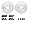 4512-63238 Geospec Brake Rotors w/5000 Advanced Brake Pads Kit & Hardware, Fits Select Mercedes-Benz, Position: Rear - image 1