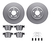 4512-63240 Geospec Brake Rotors w/5000 Advanced Brake Pads Kit & Hardware, Fits Select Mercedes-Benz, Position: Rear - image 1