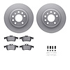 4512-65042 Geospec Brake Rotors w/5000 Advanced Brake Pads Kit & Hardware, 2003-2003 GM, Position: Rear - image 1