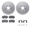 4512-65050 Geospec Brake Rotors w/5000 Advanced Brake Pads Kit & Hardware, 2011-2013 GM, Position: Rear - image 1