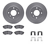 4512-67076 Geospec Brake Rotors w/5000 Advanced Brake Pads Kit & Hardware, 1997-2006 Infiniti/Nissan, Position: Front - image 1