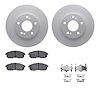 4512-67078 Geospec Brake Rotors w/5000 Advanced Brake Pads Kit & Hardware, 1989-1999 Infiniti/Nissan, Position: Front - image 1