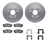 4512-67088 Geospec Brake Rotors w/5000 Advanced Brake Pads Kit & Hardware, 1999-2001 Infiniti/Nissan, Position: Front - image 1