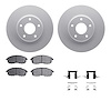 4512-67091 Geospec Brake Rotors w/5000 Advanced Brake Pads Kit & Hardware, 2002-2006 Infiniti/Nissan, Position: Front - image 1