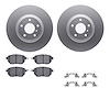 4512-67096 Geospec Brake Rotors w/5000 Advanced Brake Pads Kit & Hardware, 2003-2011 Infiniti/Nissan, Position: Front
