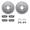 4512-67098 Geospec Brake Rotors w/5000 Advanced Brake Pads Kit & Hardware, 2004-2006 Infiniti/Nissan, Position: Rear - image 1
