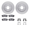 4512-67101 Geospec Brake Rotors w/5000 Advanced Brake Pads Kit & Hardware, 2007-2012 Infiniti/Nissan, Position: Front - image 1