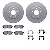 4512-67110 Geospec Brake Rotors w/5000 Advanced Brake Pads Kit & Hardware, 2007-2012 Infiniti/Nissan, Position: Front - image 1
