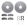 4512-67111 Geospec Brake Rotors w/5000 Advanced Brake Pads Kit & Hardware, 2008-2015 Infiniti/Nissan, Position: Front