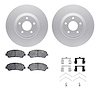 4512-67114 Geospec Brake Rotors w/5000 Advanced Brake Pads Kit & Hardware, 2007-2017 Infiniti/Nissan, Position: Front - image 1