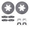 4512-67120 Geospec Brake Rotors w/5000 Advanced Brake Pads Kit & Hardware, 1985-1997 Infiniti/Nissan, Position: Front - image 1