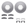 4512-67124 Geospec Brake Rotors w/5000 Advanced Brake Pads Kit & Hardware, 1998-2015 Infiniti/Nissan, Position: Front - image 1
