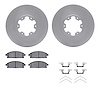 4512-67125 Geospec Brake Rotors w/5000 Advanced Brake Pads Kit & Hardware, 1998-2004 Infiniti/Nissan, Position: Front - image 1