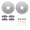 4512-67126 Geospec Brake Rotors w/5000 Advanced Brake Pads Kit & Hardware, 2004-2017 Infiniti/Nissan, Position: Front