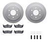 4512-67132 Geospec Brake Rotors w/5000 Advanced Brake Pads Kit & Hardware, 2004-2015 Infiniti/Nissan, Position: Rear - image 1