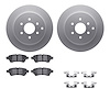 4512-67135 Geospec Brake Rotors w/5000 Advanced Brake Pads Kit & Hardware, 2005-2012 Infiniti/Nissan, Position: Rear - image 1