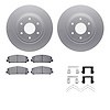 4512-67139 Geospec Brake Rotors w/5000 Advanced Brake Pads Kit & Hardware, 2005-2007 Infiniti/Nissan, Position: Front - image 1
