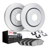 4512-67140 Geospec Brake Rotors w/5000 Advanced Brake Pads Kit & Hardware, Fits Select Infiniti/Nissan, Position: Front - image 2