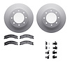 4512-67147 Geospec Brake Rotors w/5000 Advanced Brake Pads Kit & Hardware, 2012-2021 Infiniti/Nissan, Position: Front - image 1
