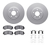 4512-67152 Geospec Brake Rotors w/5000 Advanced Brake Pads Kit & Hardware, Fits Select Infiniti/Nissan, Position: Front - image 1