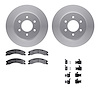 4512-67157 Geospec Brake Rotors w/5000 Advanced Brake Pads Kit & Hardware, Fits Select Infiniti/Nissan, Position: Front - image 1