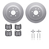 4512-68019 Geospec Brake Rotors w/5000 Advanced Brake Pads Kit & Hardware, 2003-2008 Infiniti/Nissan, Position: Rear - image 1