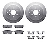 4512-68028 Geospec Brake Rotors w/5000 Advanced Brake Pads Kit & Hardware, Fits Select Infiniti/Nissan, Position: Rear - image 1