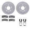 4512-72068 Geospec Brake Rotors w/5000 Advanced Brake Pads Kit & Hardware, 2004-2012 Mitsubishi, Position: Rear