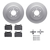 4512-72072 Geospec Brake Rotors w/5000 Advanced Brake Pads Kit & Hardware, 2008-2015 Mitsubishi, Position: Rear - image 1