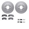 4512-72088 Geospec Brake Rotors w/5000 Advanced Brake Pads Kit & Hardware, Fits Select Multiple Makes/Models, Position: Front - image 1
