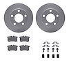 4512-73087 Geospec Brake Rotors w/5000 Advanced Brake Pads Kit & Hardware, 1999-2001 Audi/Volkswagen, Position: Rear - image 1