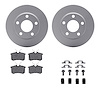 4512-73091 Geospec Brake Rotors w/5000 Advanced Brake Pads Kit & Hardware, 1999-2002 Audi/Volkswagen, Position: Rear - image 1