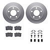 4512-73092 Geospec Brake Rotors w/5000 Advanced Brake Pads Kit & Hardware, 2001-2005 Audi/Volkswagen, Position: Rear - image 1