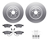 4512-73105 Geospec Brake Rotors w/5000 Advanced Brake Pads Kit & Hardware, 2005-2010 Audi/Volkswagen, Position: Front