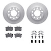 4512-73122 Geospec Brake Rotors w/5000 Advanced Brake Pads Kit & Hardware, 2002-2006 Audi/Volkswagen, Position: Rear - image 1