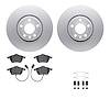 4512-73123 Geospec Brake Rotors w/5000 Advanced Brake Pads Kit & Hardware, 1997-2000 Audi/Volkswagen, Position: Front