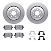 4512-73127 Geospec Brake Rotors w/5000 Advanced Brake Pads Kit & Hardware, 2004-2018 Multiple Makes/Models, Position: Rear